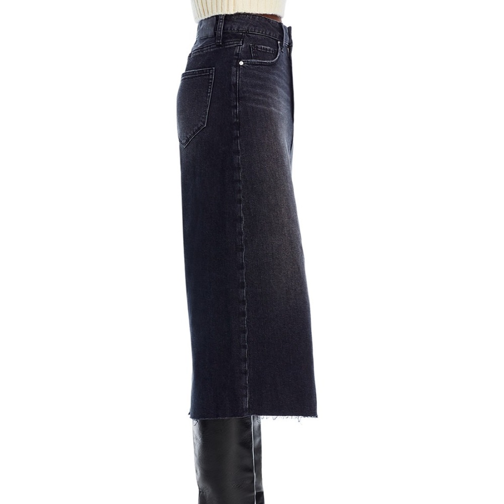 PAIGE Meadow Midi Denim Skirt - Picture 5 of 10